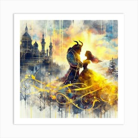 A Beauty And A Beast Dance 13 Art Print