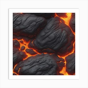 Lava texture 3 Art Print