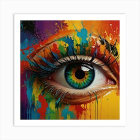 Colorful Eye 1 Art Print