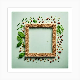 Frame Of Beans Art Print