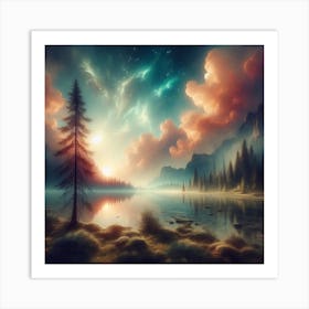 Landscape Painting 2 Art Print