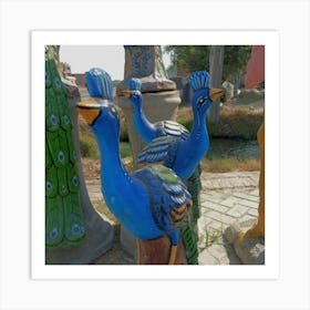 Peacocks Art Print