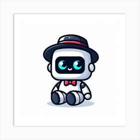 Cute Robot 2 Art Print