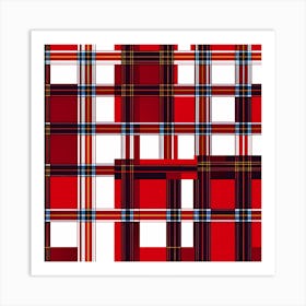 Tartan Pattern Art Art Print