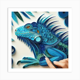 Iguana 2 Art Print