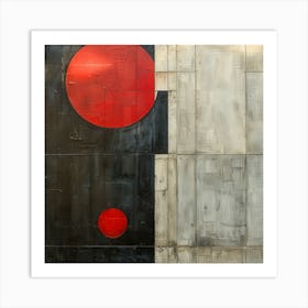 Red And Black Art Print