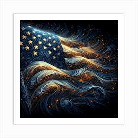 American Flag Art Print