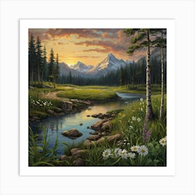 Saskatchewan River Art Print