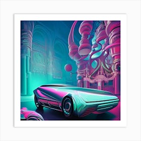 Futuristic Car 2 Art Print