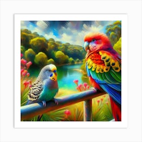 Parrot of Budgerigar 3 Art Print