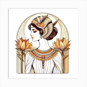 Cleopatra Portrait Artwork 86 Art Print