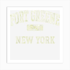 Fort Greene New York Brooklyn Ny Vintage Art Print