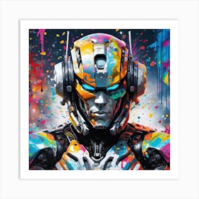 Futuristic Robot Art Print