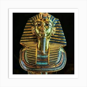 Egyptian Mask tot ankh amoon Art Print