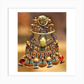 Egyptian Scarab 1 Art Print