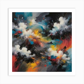 Abstract Clouds Art Print