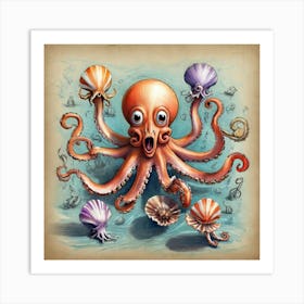 Octopus 72 Art Print