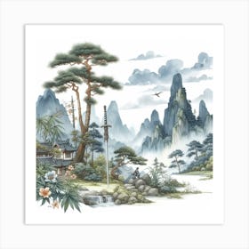 Jian Sword, China 3 Art Print