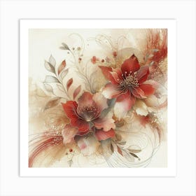 Red Flowers 3 Art Print