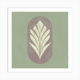 Leaf In A Square 1 Art Print