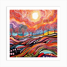 Abstract Landscape Painting 2 Art Print