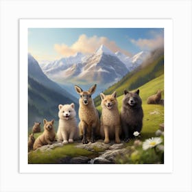 Wolf Pack Art Print