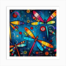 Dragonflies 2 Art Print