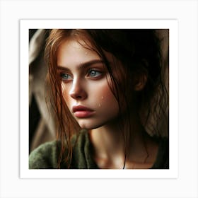 Portrait Of A Girl Art Print