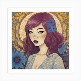 Asian Girl 5 Art Print