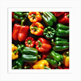 Colorful Peppers 37 Art Print