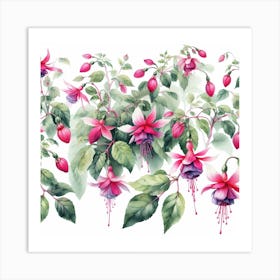 Flowers of Fuchsia Art Print