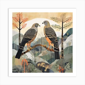 Bird In Nature Hawk 4 Art Print