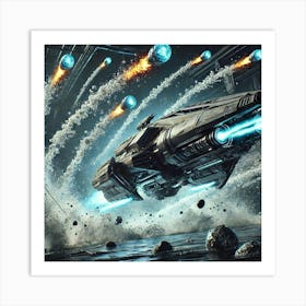 A High Tech, Sci Fi Scene Showing The Nautilus Ste 1 Art Print