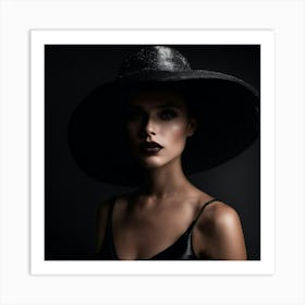 Black Hat Art Print