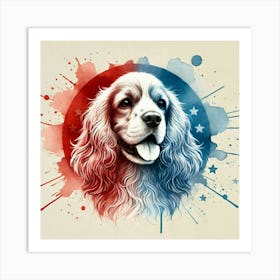 Watercolor English Cocker Spaniel 1 Art Print