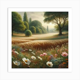 Field Of Flowers Art Print