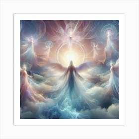 Angels In The Sky 5 Art Print