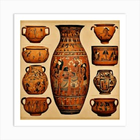 Egyptian Pottery Art Print