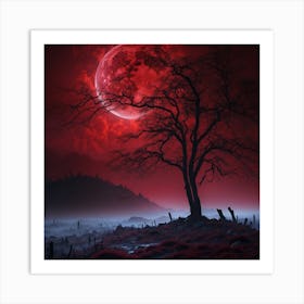 Full Moon In The Sky Art Print