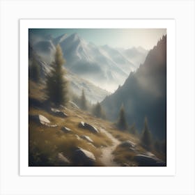 Mountain Landscape 23 Art Print