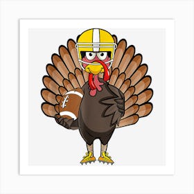 Turkey Football Thanksgiving Turkey Bowl Art Print