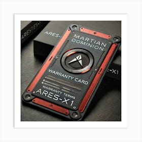 A Futuristic Warranty Card For The Ares X1 Art Print