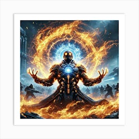 Ronan Ashheart Flame Manipulation Art Print