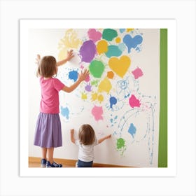 Two Children A Wall Art Print