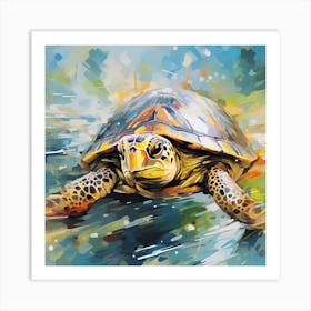 Turtle Painting 4 Art Print