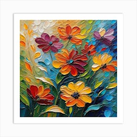 Colorful Flowers 15 Art Print