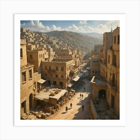 Ancient Crossroads: A Glimpse into Mardin's Timeless Beauty Art Print