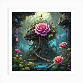 Roses In The City Art Print