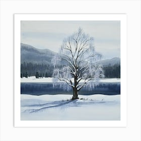 Winter tree Art Print