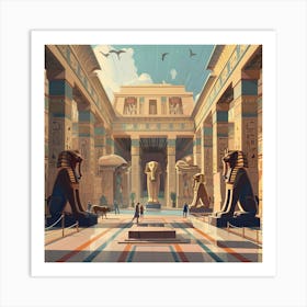 Egyptian Temple 3 Art Print